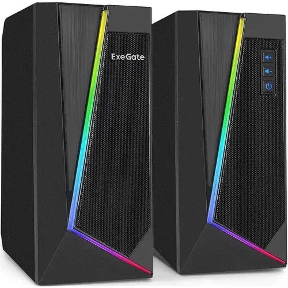 Мультимедийные колонки ExeGate Accord 240, 2×3 Вт, 60–20000 Гц, USB-питание, чёрный