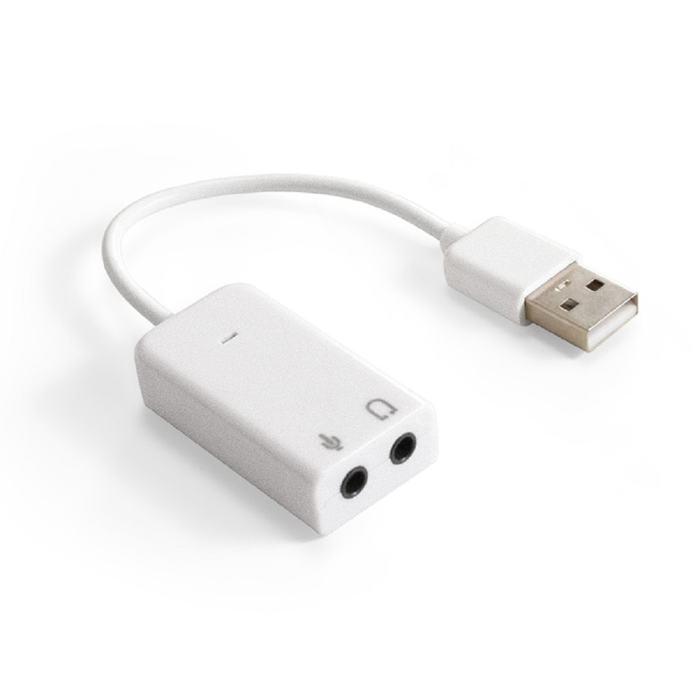 Кабель-адаптер ExeGate EX-AU-01S, USB 2.0 — 2× jack 3.5 мм, 0.1 м