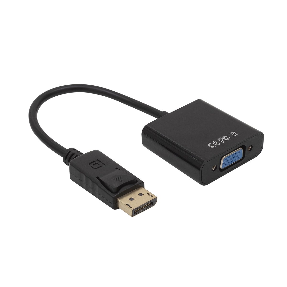 Кабель-адаптер Bion BXP-A-DPM-VGAF-015, DisplayPort — VGA, 0.15 м, 1920×1080