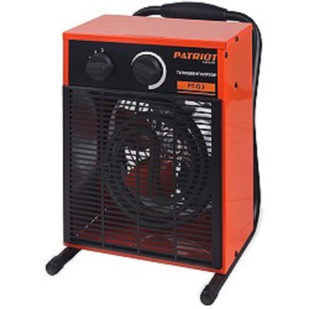 Тепловентилятор PATRIOT PT-Q 3 [633307210] {Мощн. по ступеням 1.5/3.0 кВт, 220В, шнур с евровилкой, поток воздуха 420м3/час, вес 3.5кг}