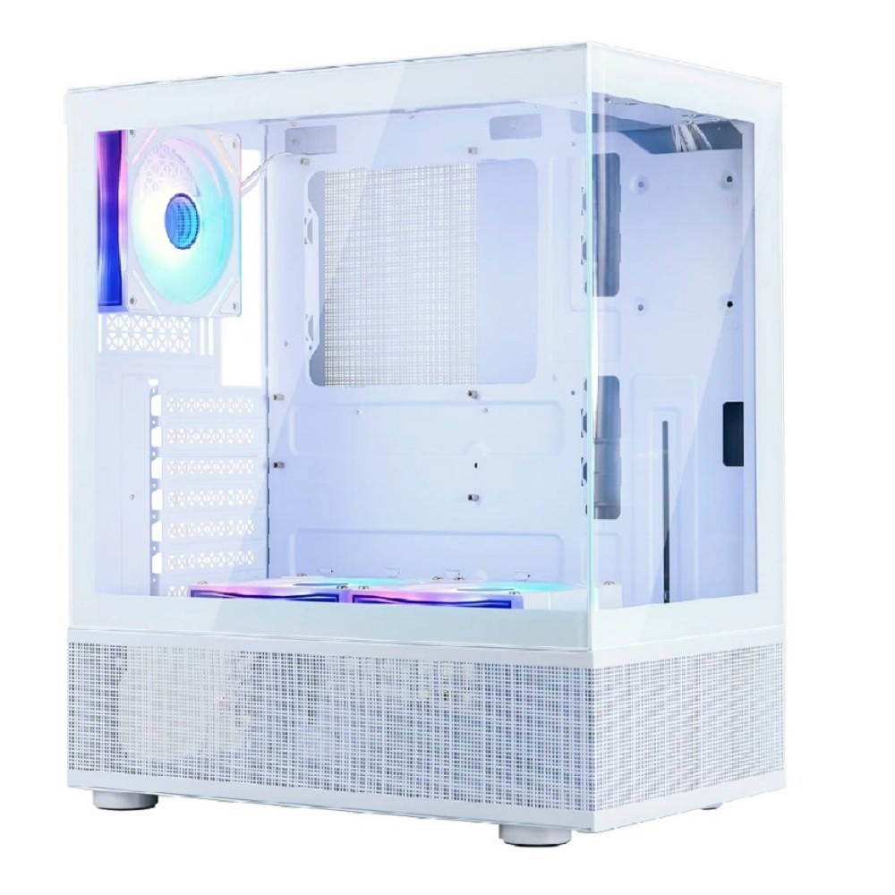 Корпус ПК 1STPLAYER Mi7-A-WH-2FC7R-W-1FC7-W, ATX, Midi Tower, белый
