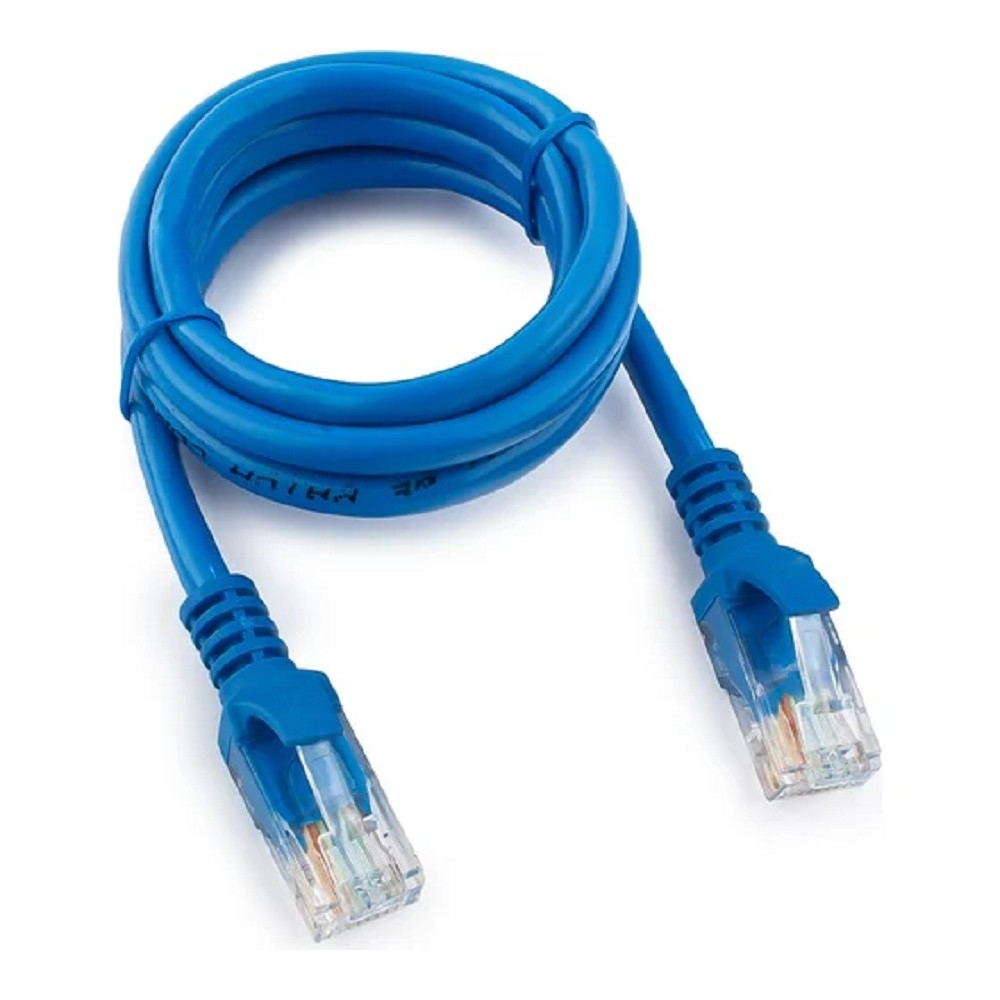 Патч-корд Cablexpert PP10-1M/B, UTP, кат.5, 1 м, многожильный, синий