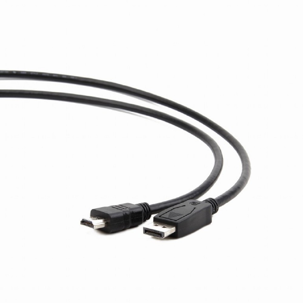Кабель Bion BXP-CC-DP-HDMI-018, DisplayPort-HDMI, 1.8 м, 4K@30 Гц, экран