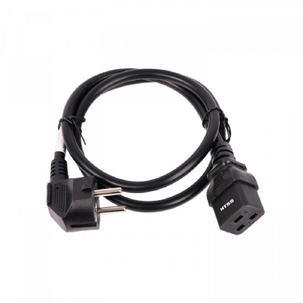 Кабель питания NTSS NTSS-PC19771, IEC C19 — Schuko, 3×1,5 мм², 1,8 м