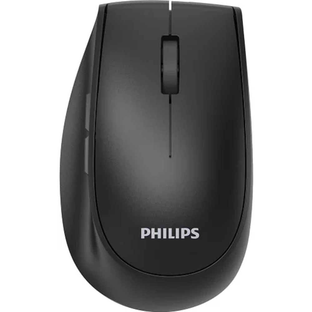 Мышь Philips SPK7627, беспроводная 2.4 ГГц/Bluetooth, 1600 DPI, 5 кнопок, чёрная