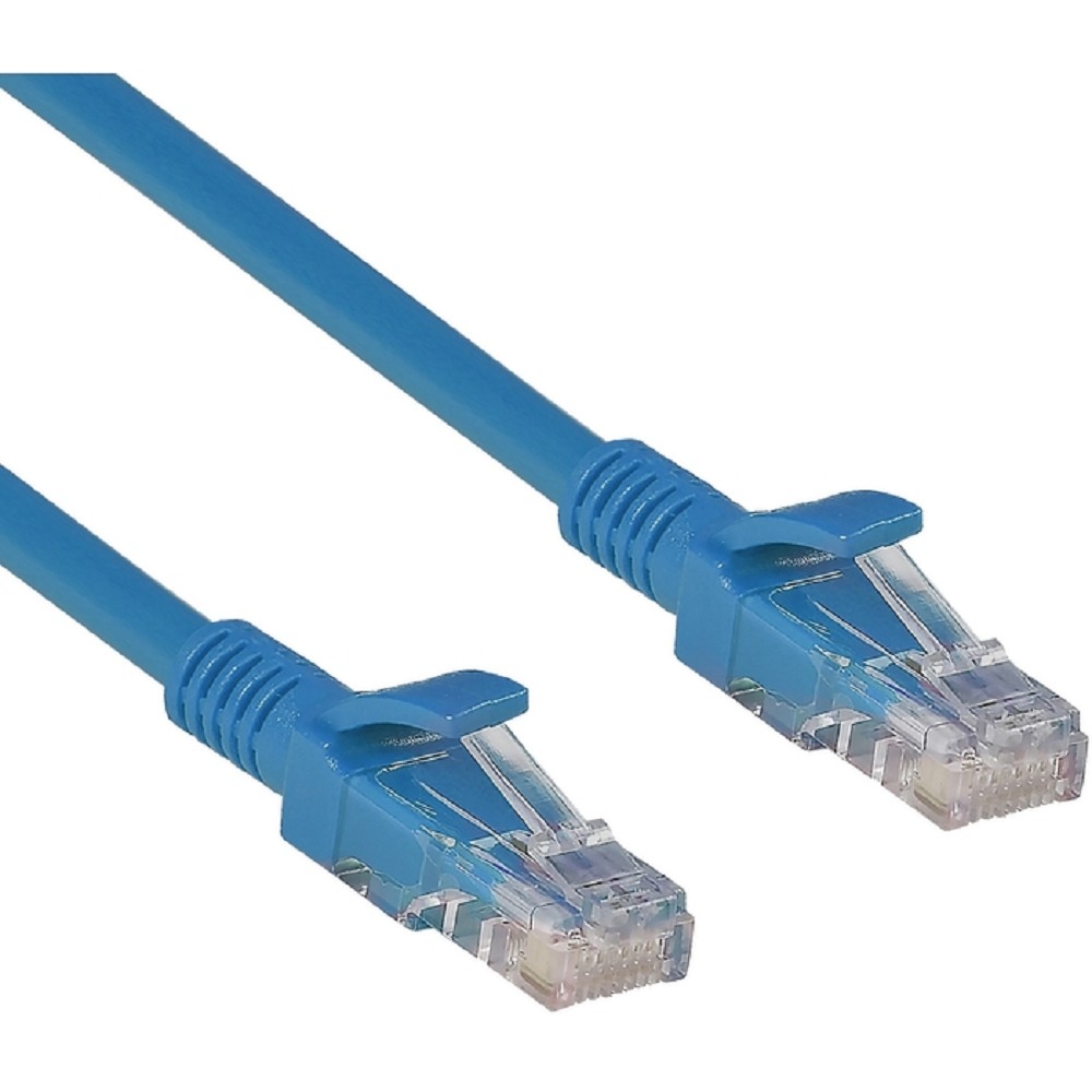 Патч-корд ExeGate EX282030RUS, UTP Cat.6, 2 м, RJ45–RJ45, синий