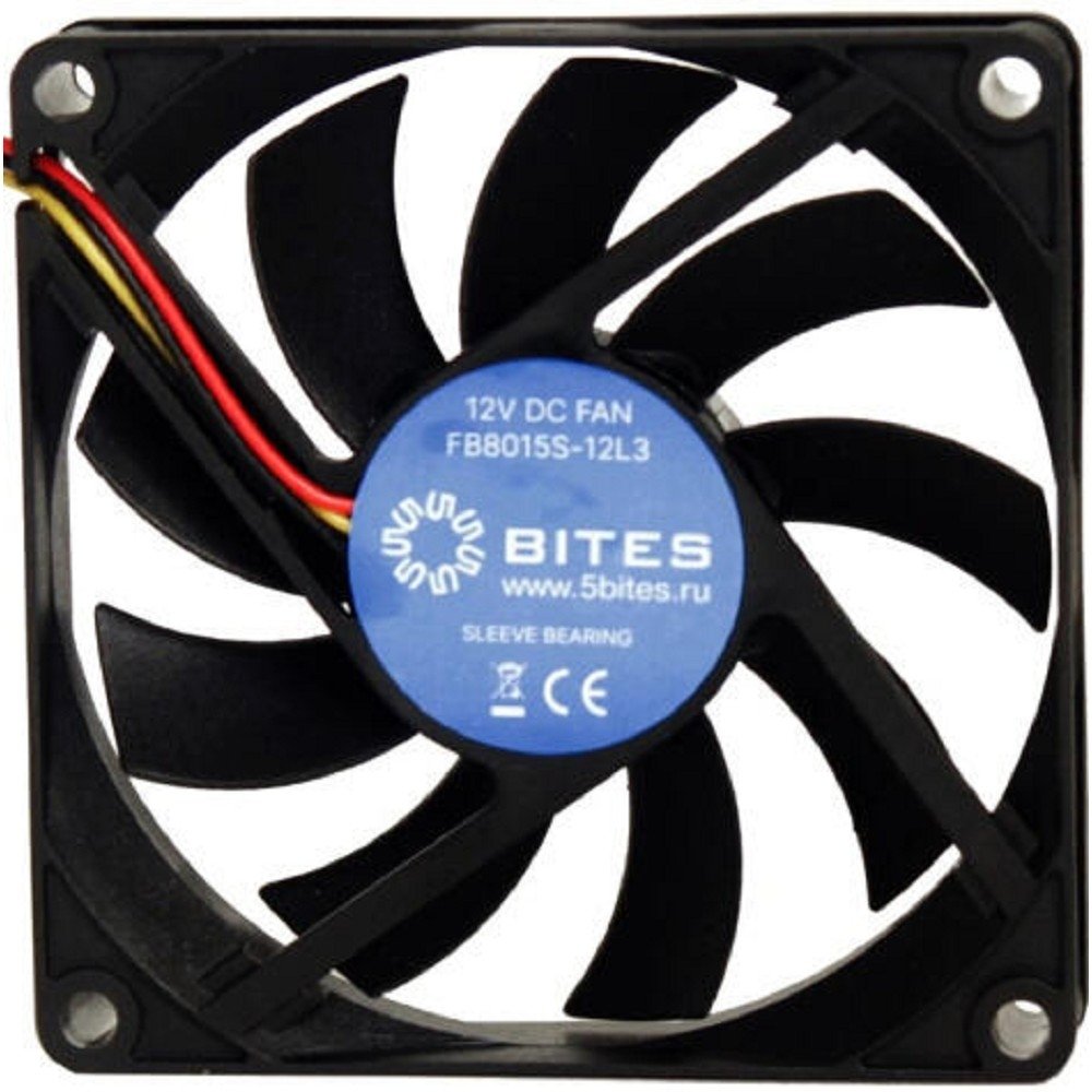 Вентилятор 5bites FB8015S-12L2, 80×15 мм, 2000RPM, 2-pin