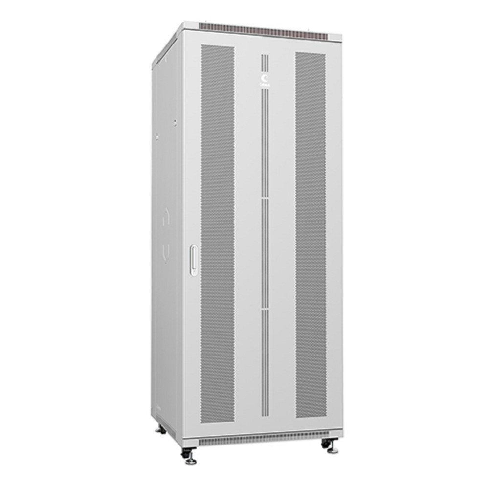 Шкаф монтажный Cabeus ND-05C-42U80/80, напольный, 42U, 800×800мм, перфорированный, серый