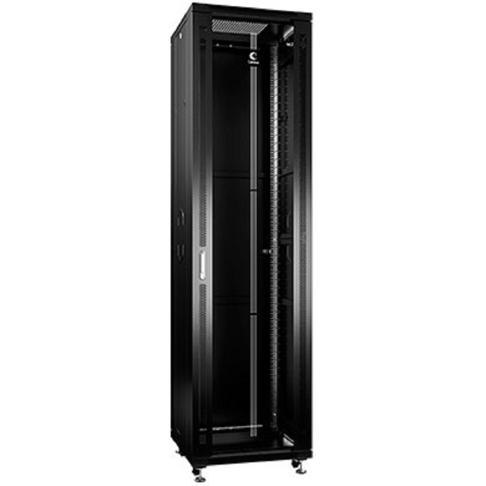 Шкаф монтажный Cabeus SH-05C-47U60/100-BK, 47U, 600×1000мм, напольный