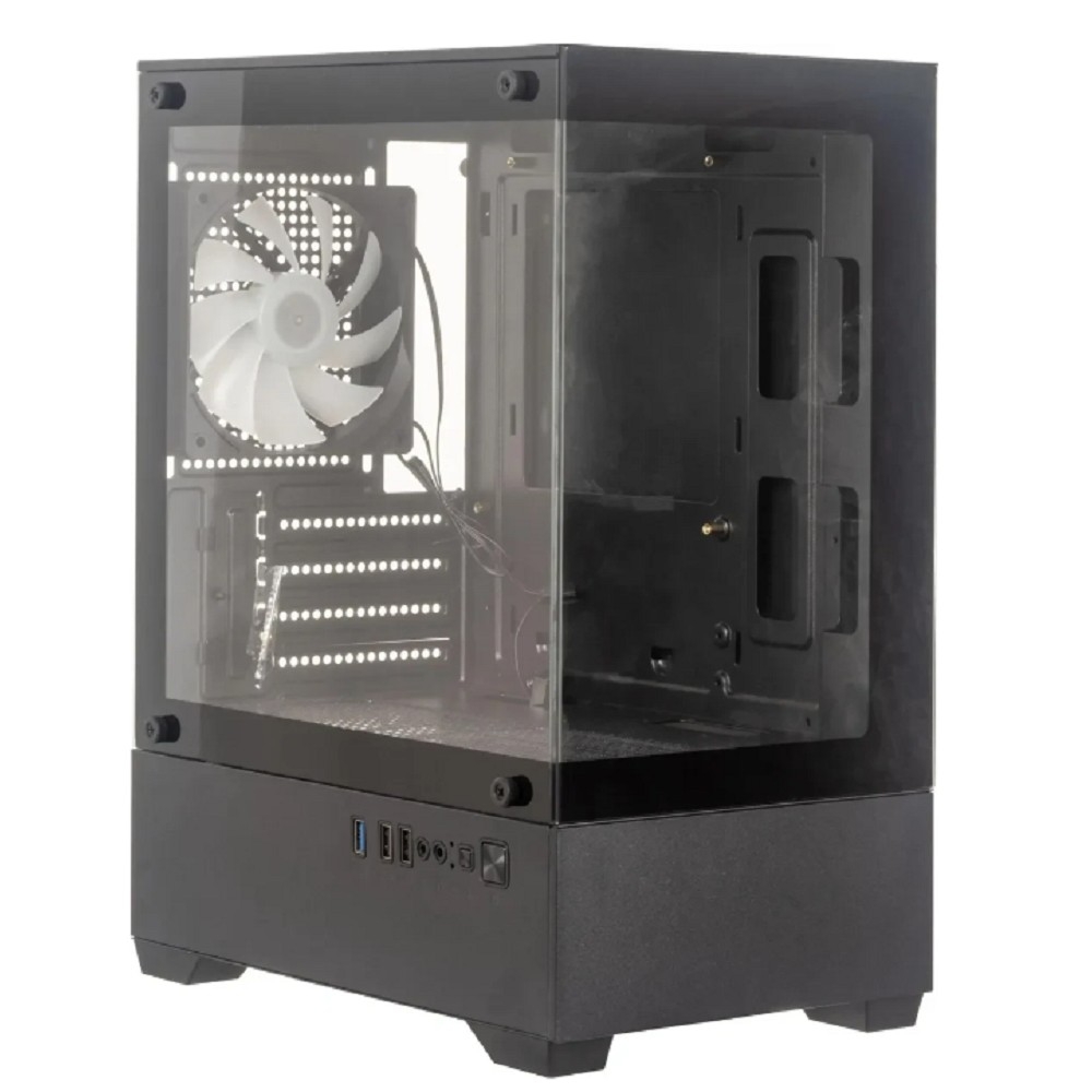 Корпус Accrod ACC-ZCU2B, ATX, Minitower, чёрный