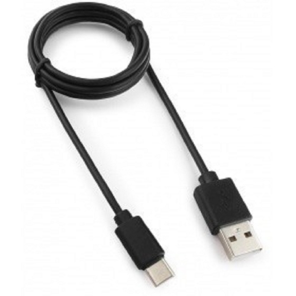 Кабель USB Gembird GCC-USB2-AMCM-0.3M, USB-A — USB Type-C, 0,3 м, чёрный