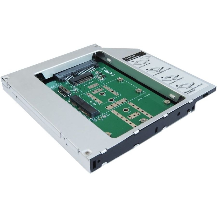 Шасси AgeStar SMNF2S, M.2 2280/mSATA → SATA 12.7 мм