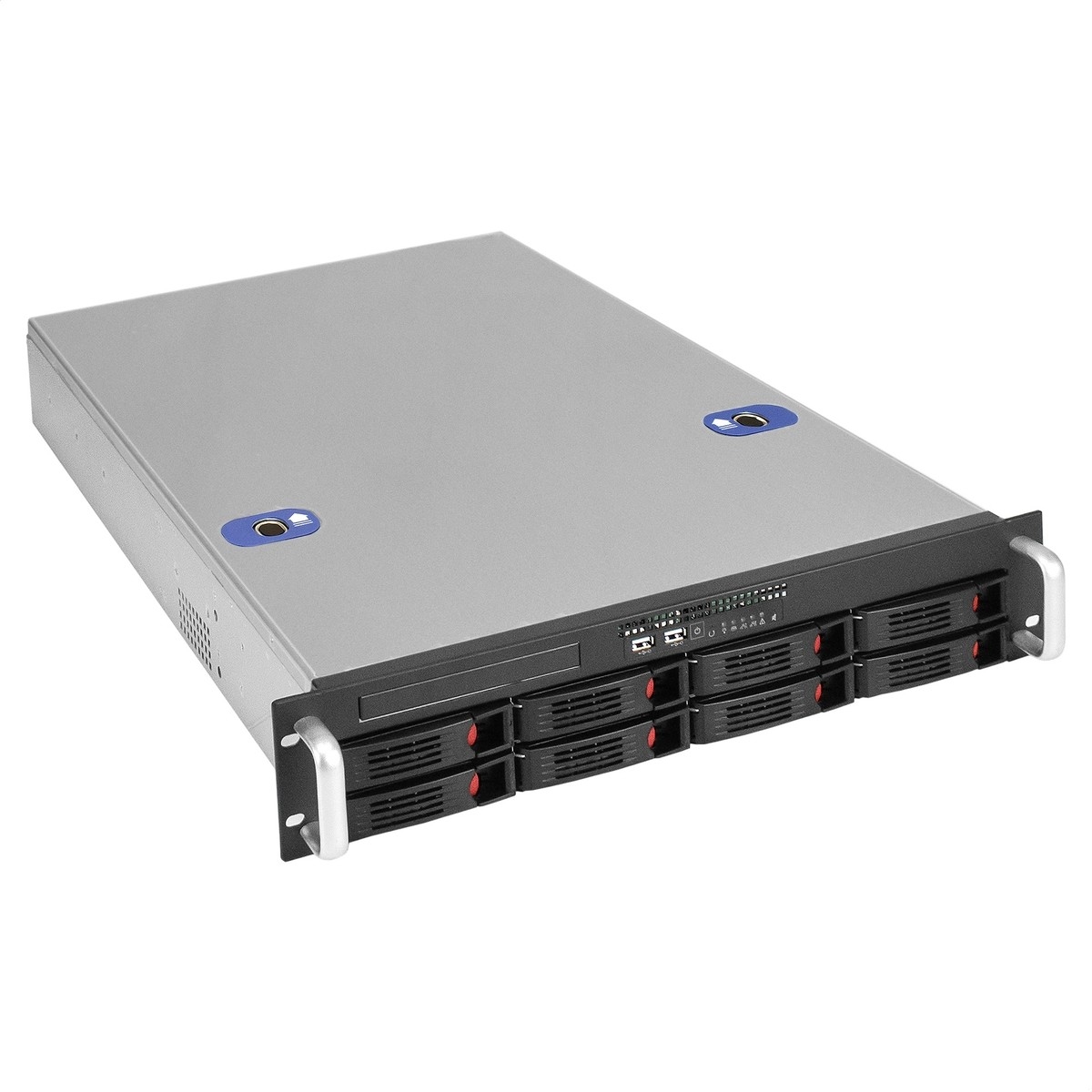 Корпус EXEGATE Pro 2U660-HS08, RM 19", 2U, E-ATX, БП 800 Вт, 8×HotSwap