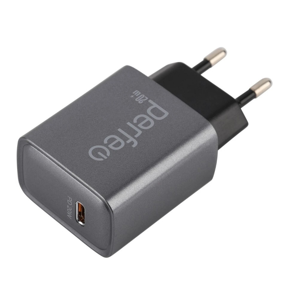 Зарядное устройство Perfeo I4668, USB-C, 20Вт, серый