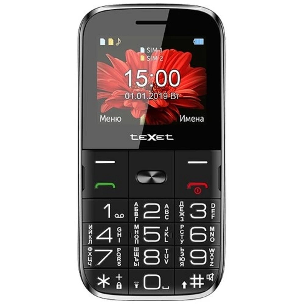 Мобильный телефон TEXET TM-B227, черный