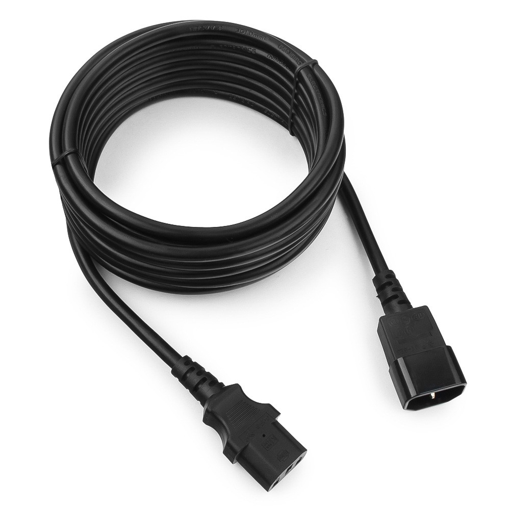 Кабель питания Gembird PC-189-1-5M, IEC320-C13–IEC320-C14, 5 м, 16 А