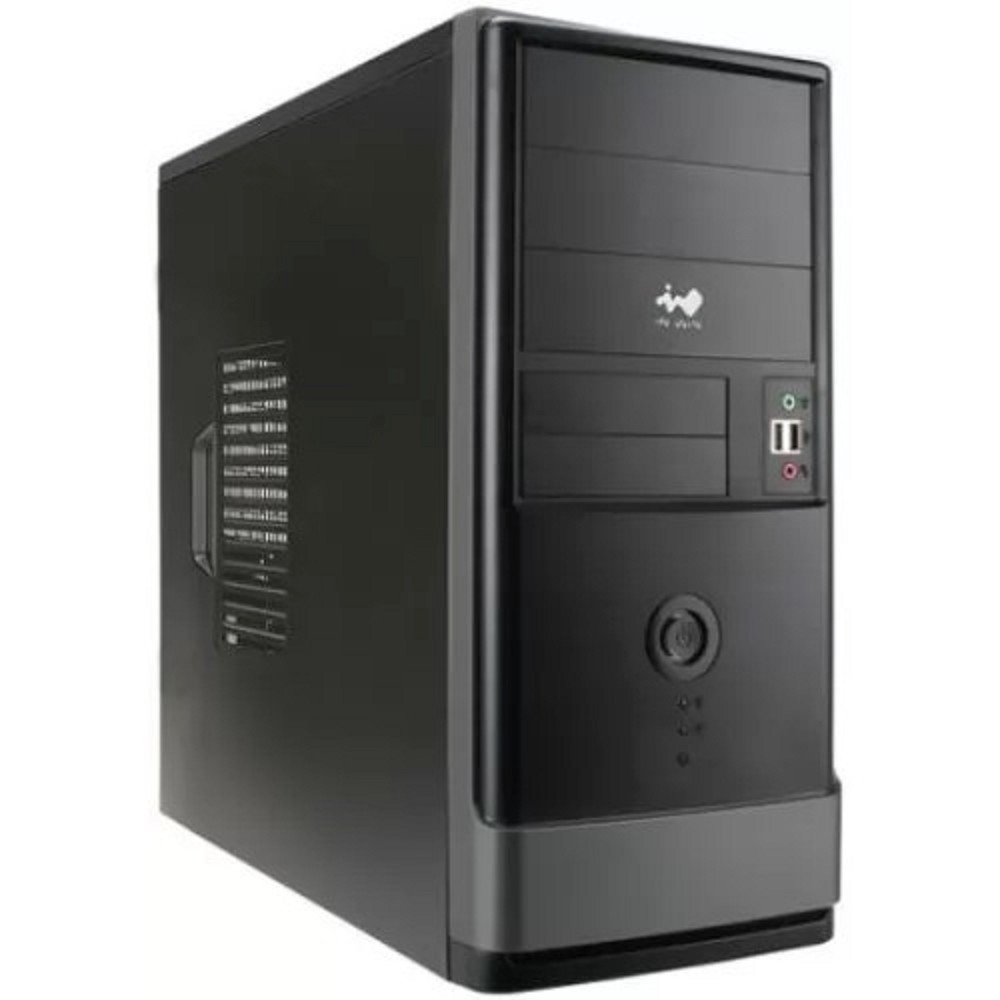Корпус InWin EAR002BG Mid Tower, ATX/Micro-ATX, черный, без БП