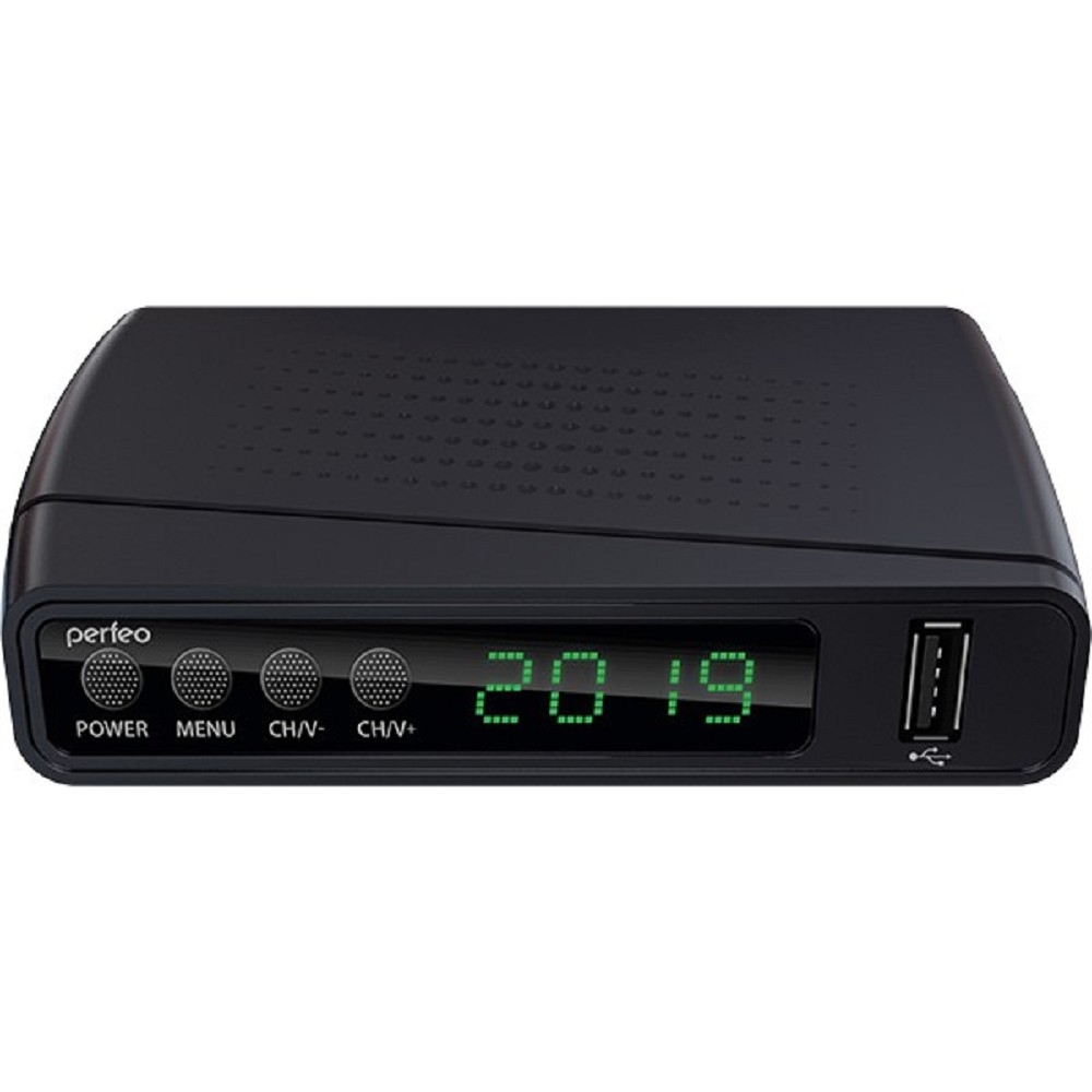 ТВ-приставка Perfeo PF_A4351, DVB-T2/C, Wi-Fi, IPTV, HDMI, 2 USB, Dolby Digital