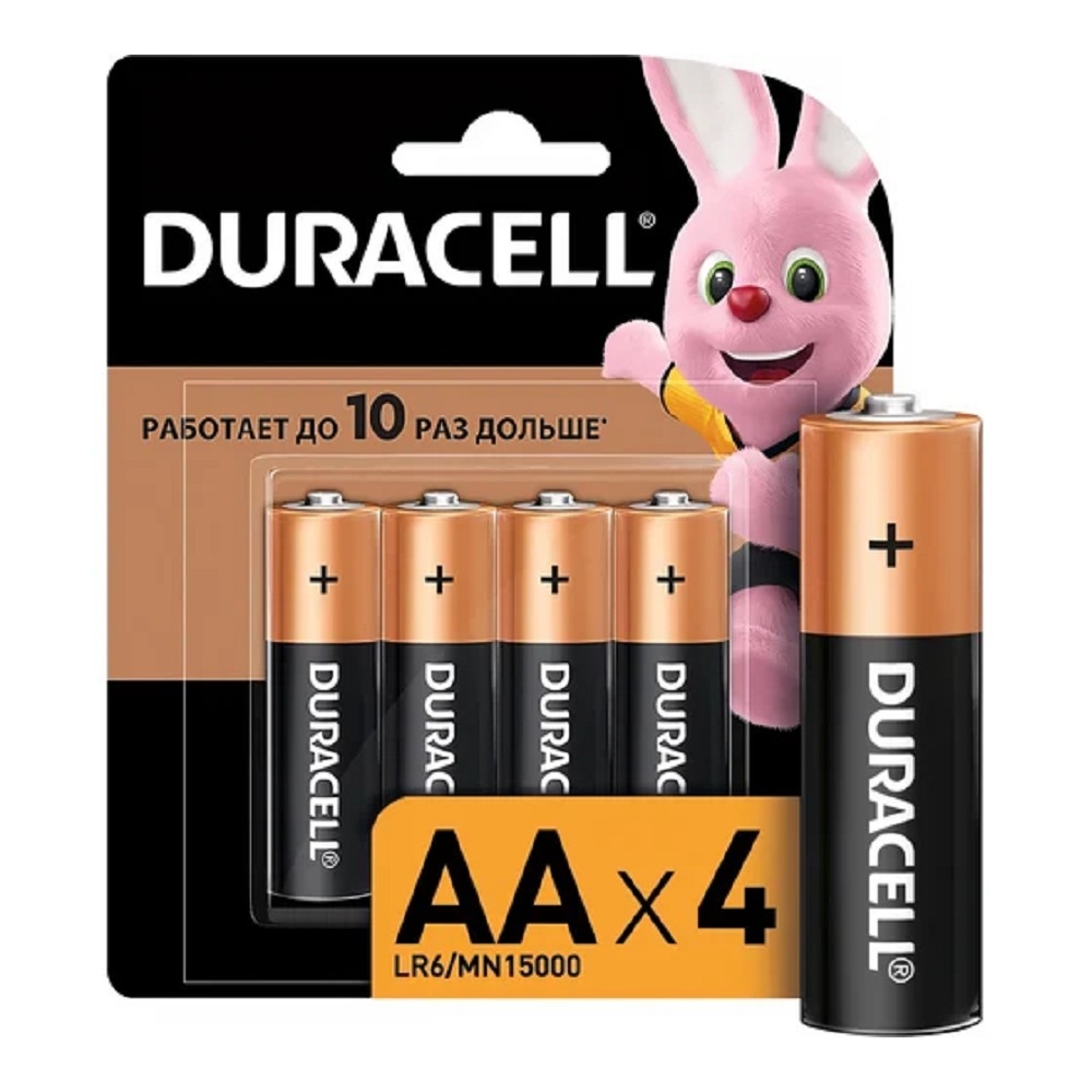 Батарейка Duracell B0026815, LR6 (AA), 4 шт