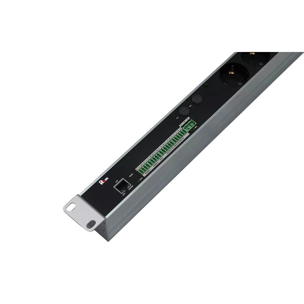Блок розеток REM R-2MC3-32-2xC19-MCL-440-K, 2×C19, 32А, 19", горизонтальный