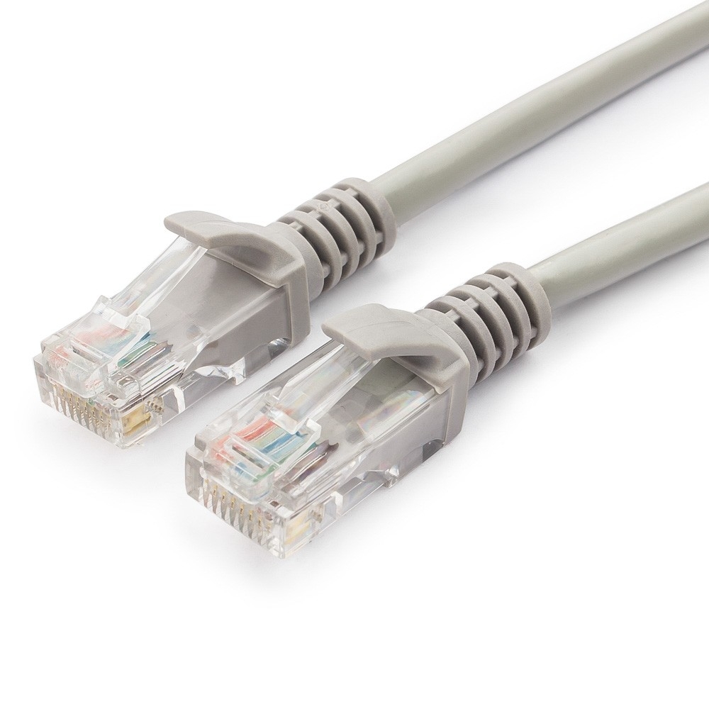 Патч-корд Cablexpert PP10-15M UTP Cat.5, 15 м, RJ45, серый