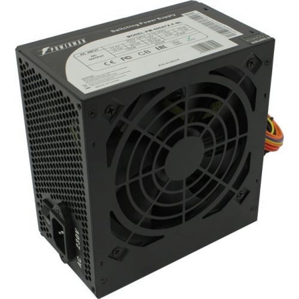 Блок питания POWERMAN PM-600ATX-F-BL, 600 Вт, ATX, 120 мм вентилятор