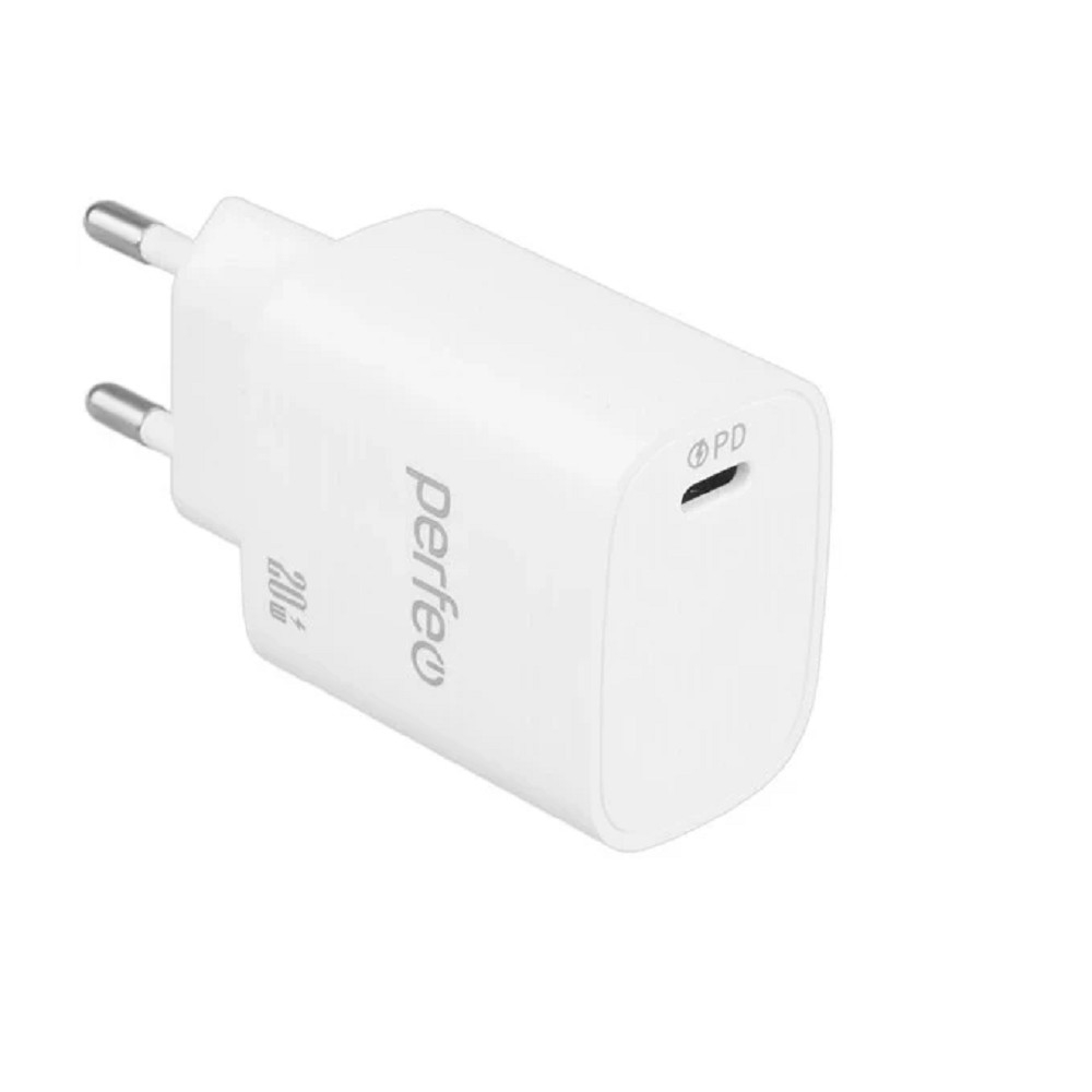 Сетевое зарядное устройство Perfeo I4659, USB, QC3.0, 18 Вт, белое