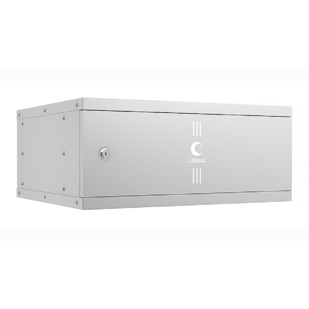 Шкаф телекоммуникационный настенный Cabeus WSC-05D-4U55/45m, 4U, 19", серый