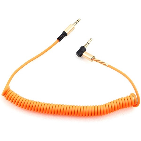 Кабель аудио-видео Cablexpert CCAB-02-35MMLC-1.8MO, Jack 3.5(M)-Jack 3.5(M), 1.8м, спиральный
