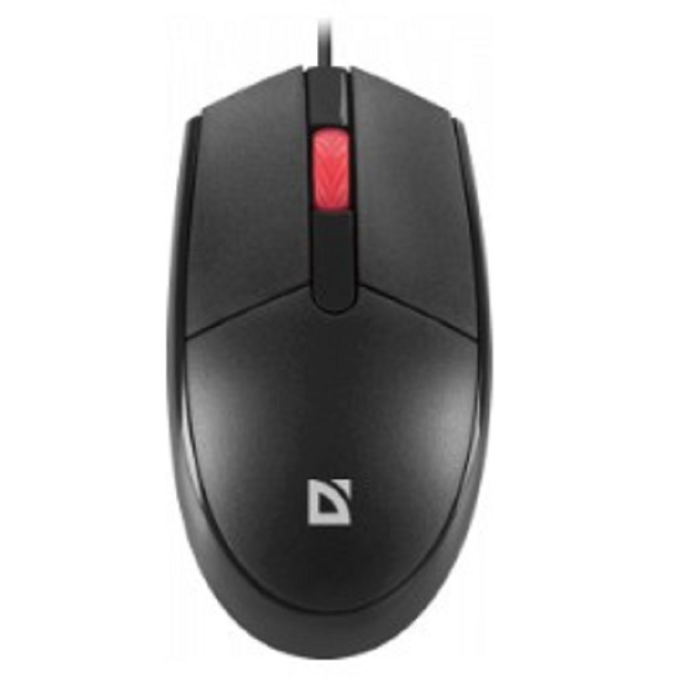 Мышь Defender Delta MM-523, проводная, оптическая, 1000 DPI, USB, чёрная