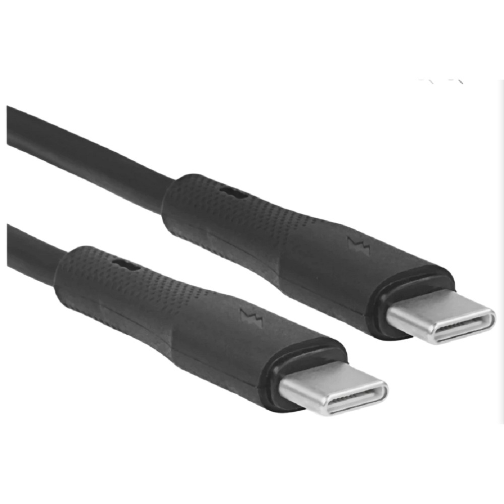 Кабель Perfeo C1107 USB-C — USB-C, 60 Вт, 1 м, силикон