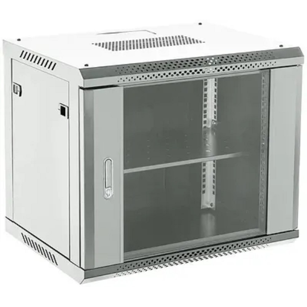 Шкаф коммутационный REXANT 04-1266-111, настенный, 12U, 600×600мм, стекло