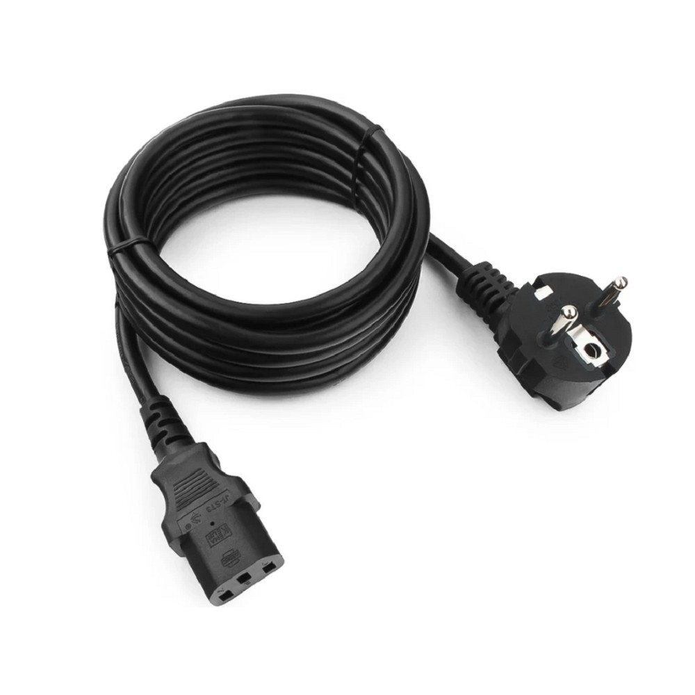 Кабель питания Cablexpert PC-186-1.5-3M, Schuko–IEC320-C13, 3×1,5 мм², 10 А, 3 м