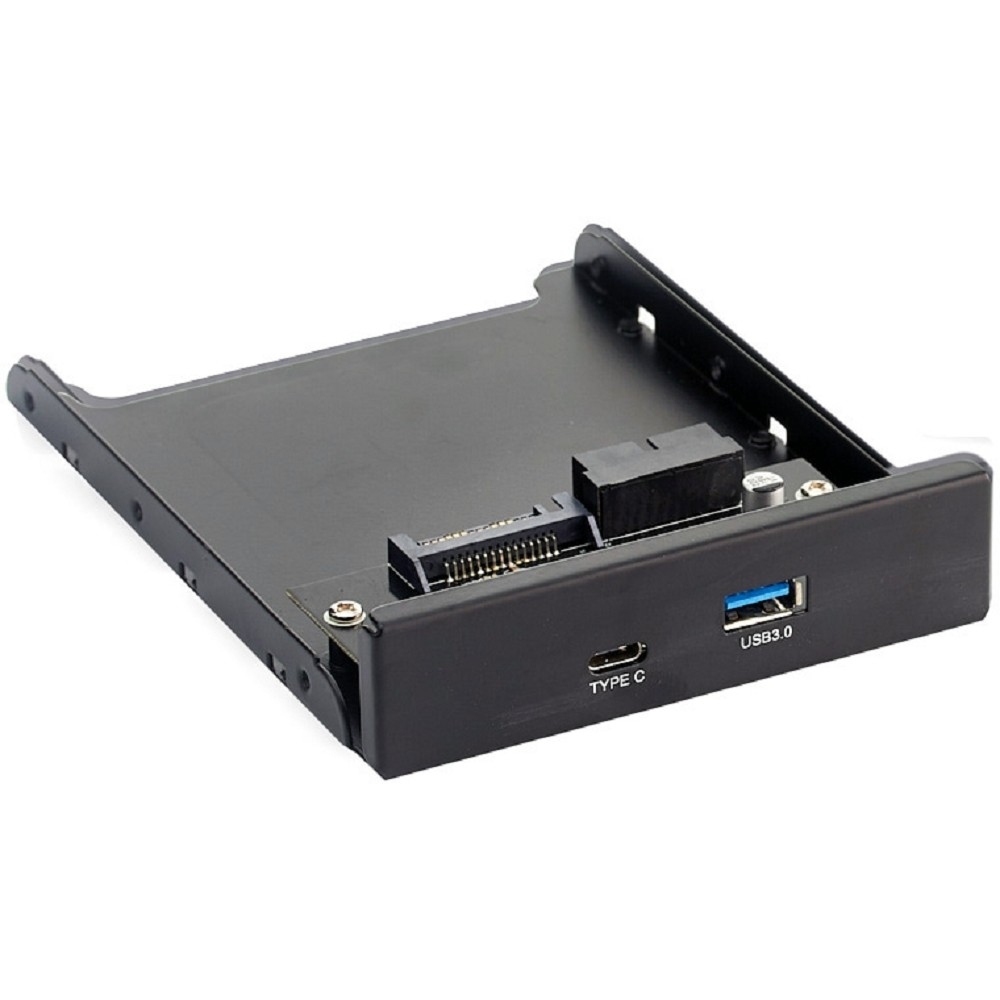 Планка USB ExeGate EX280447RUS, 3.5", 1×USB 3.0 + 1×Type-C