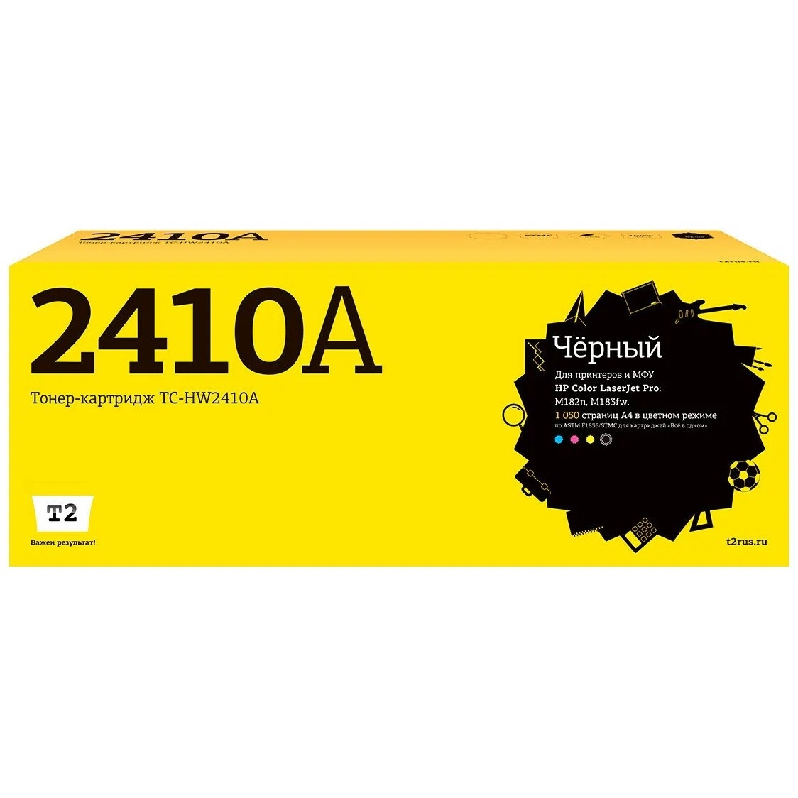 Картридж T2 TC-HW2410A, чёрный, для HP, 1050 стр.