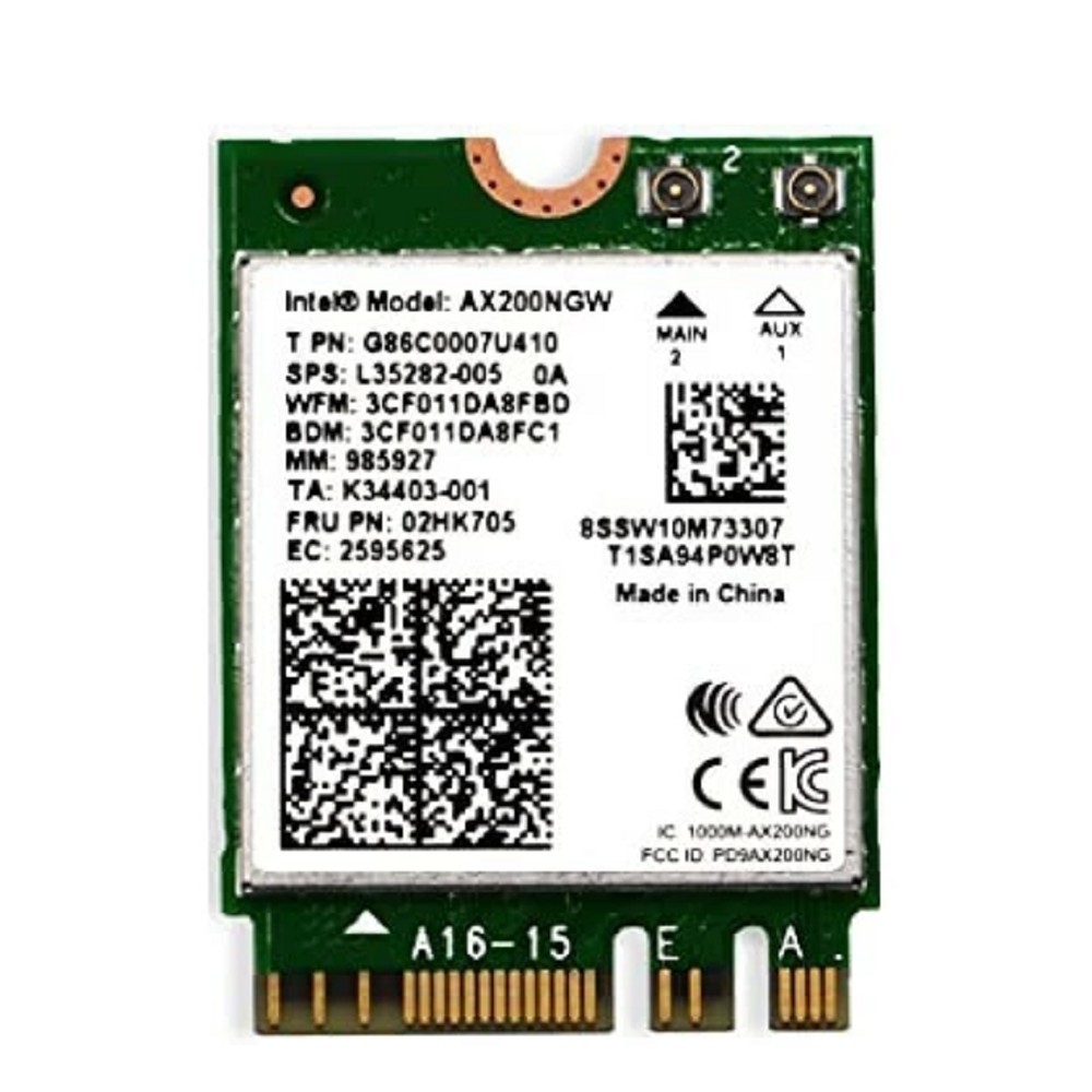 Сетевой адаптер Intel AX200.NGWG.NV, Wi-Fi 6, M.2 2230, 2.4/5 ГГц