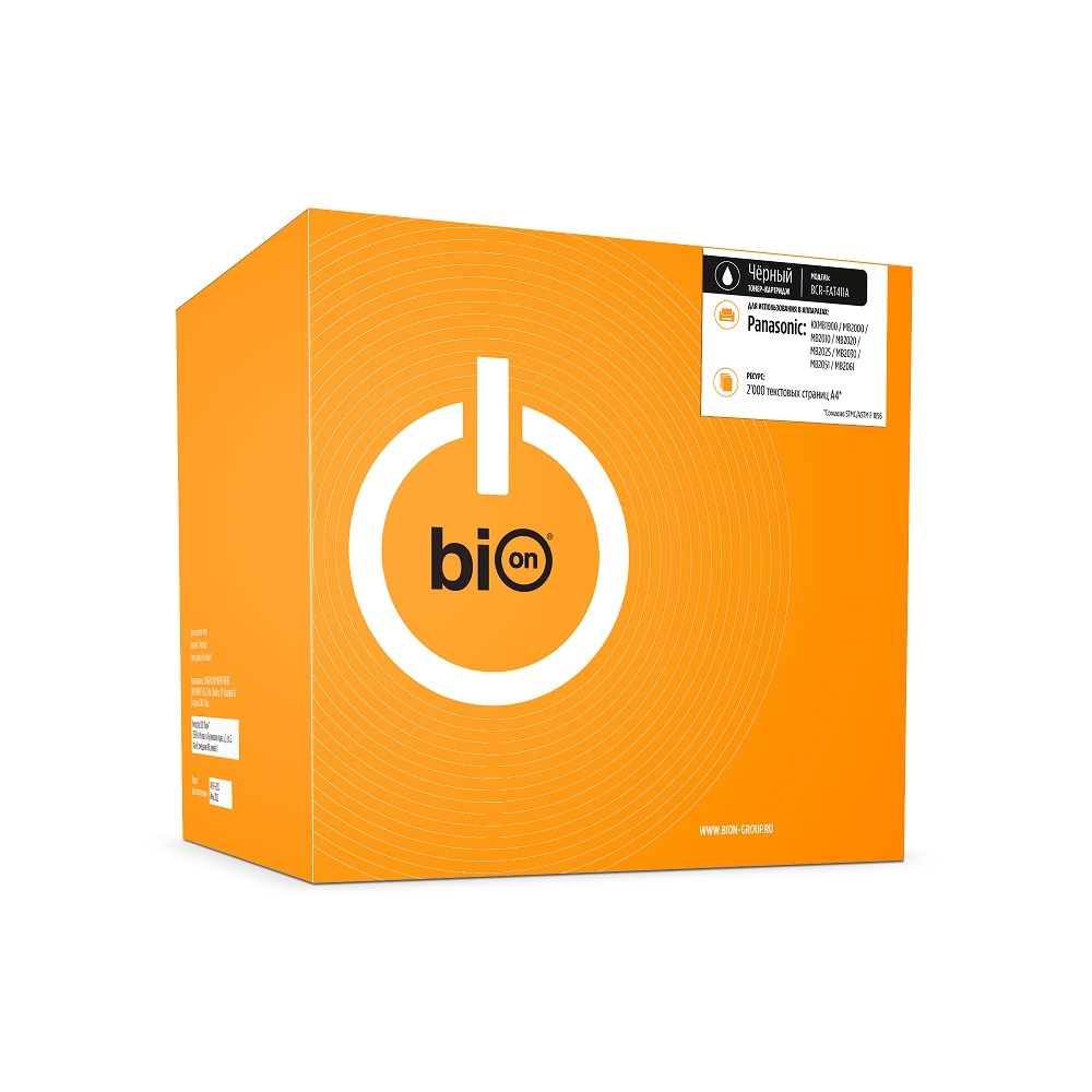 Картридж Bion BCR-FAT411A, для Panasonic, черный, 2000 страниц, с чипом