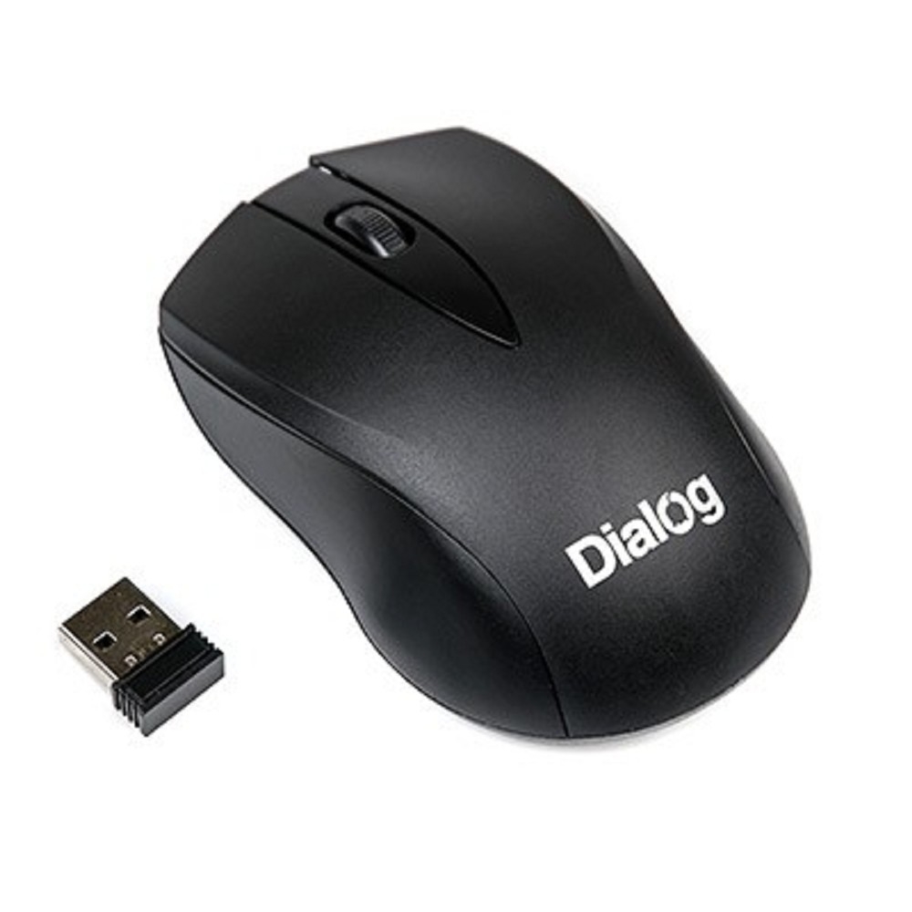 Мышь Dialog Comfort MROC-15U, беспроводная, 1200 DPI, USB, 3 кнопки, черная