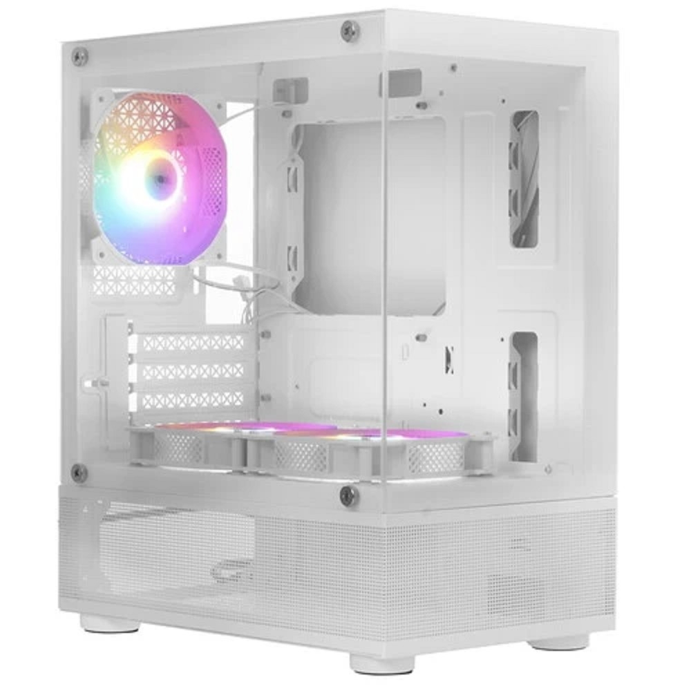 Корпус 1STPLAYER Mi2-A-WH-2F1R-W-1F1-W, mATX, Mini Tower, белый