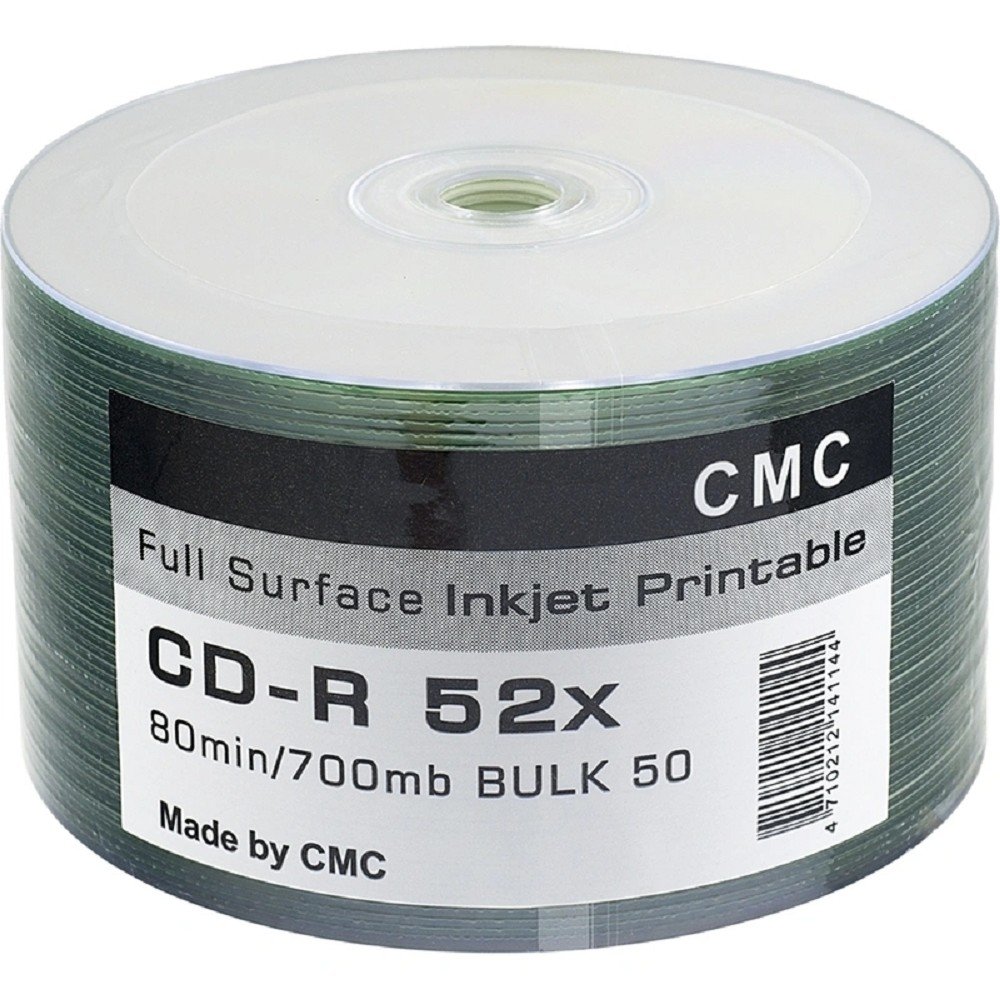 Диск CMC CMCCDRPRB50, CD-R, 700 МБ, 52x, 50 шт