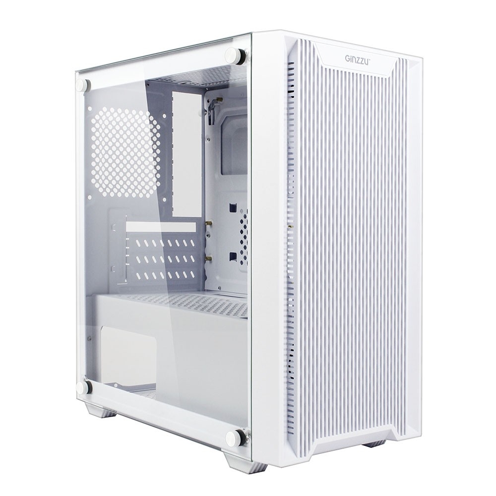 Корпус ПК Ginzzu CL560, mATX, Midi Tower, белый