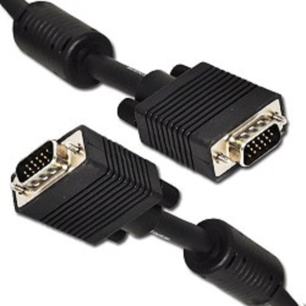 Кабель VGA Gembird Cablexpert CC-PPVGA-10M-B, 10 м, VGA (male) — VGA (male), тройной экран, чёрный