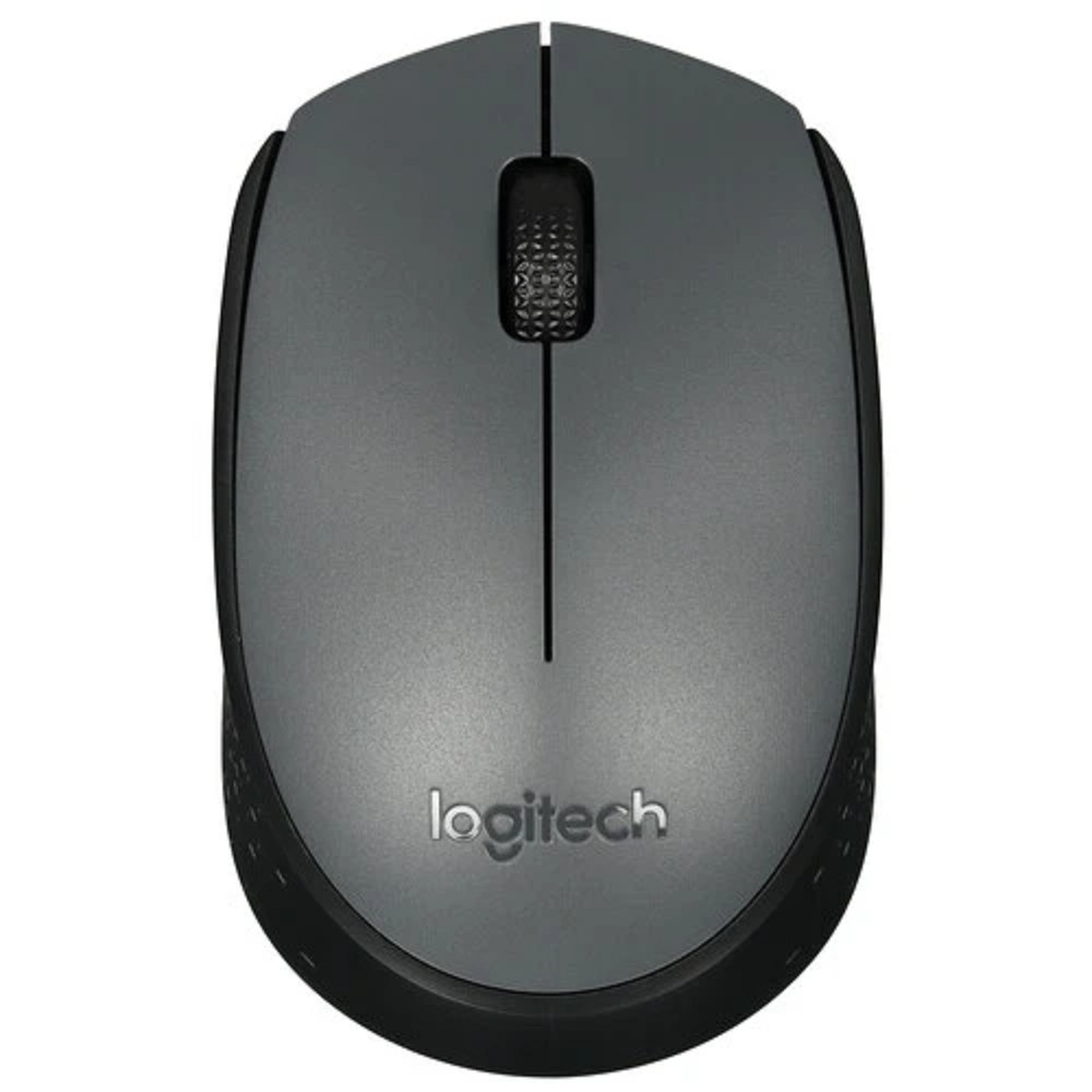 Мышь Logitech M170, беспроводная RF 2.4 GHz, оптическая, 1000 DPI, серая