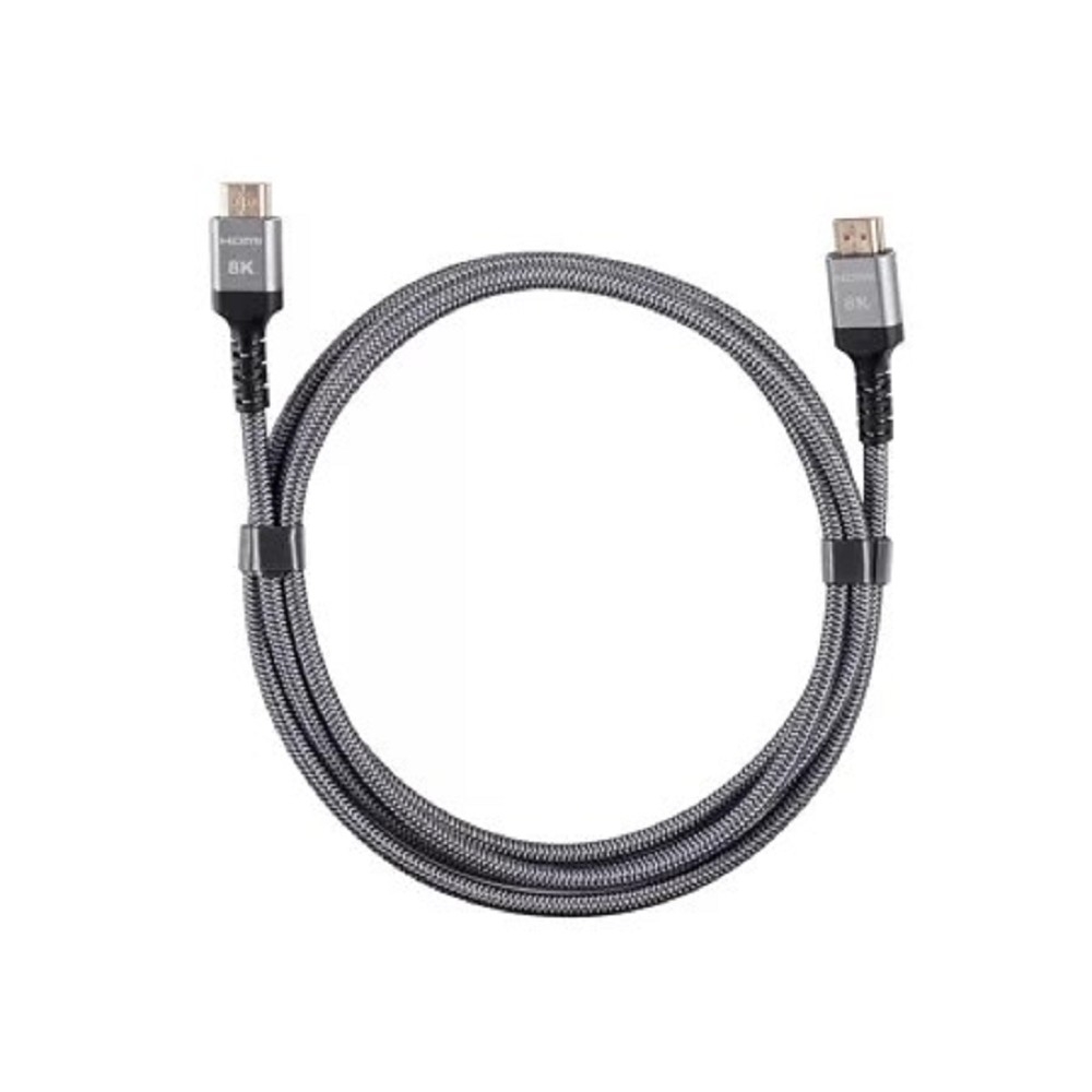 Кабель HDMI VCOM ACG859A-2.0, HDMI 2.1, 19M/M, 8K×60 Гц, 2 м, оплетка