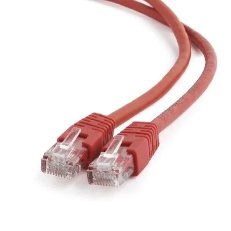 Патч-корд Cablexpert PP6U-1M/R, U/UTP Cat.6, RJ45–RJ45, 1 м, литой, красный