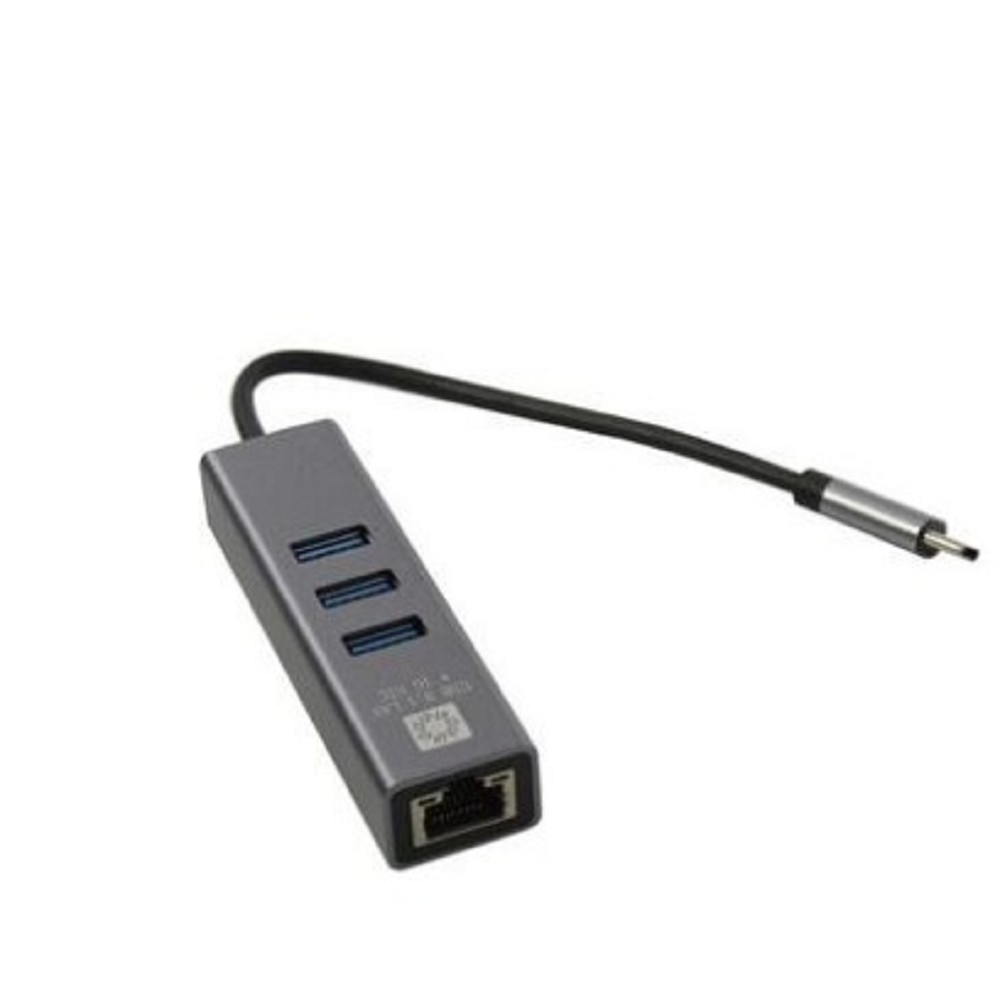 Адаптер 5bites UA3C-45-12BK, USB-A x3 + RJ-45, Gigabit Ethernet