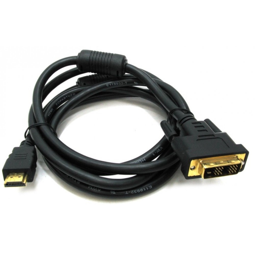 Кабель Rexant 17-6304, HDMI — DVI-D Single Link, 19M—19M, 2 м, с фильтрами