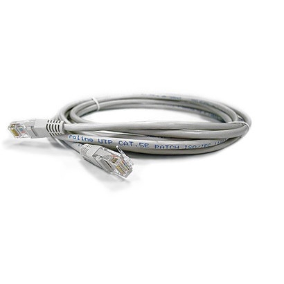 Патч-корд Lanmaster LAN-PC45/U6-1.5-GY, Cat.6, UTP, 1.5м, LSZH, серый