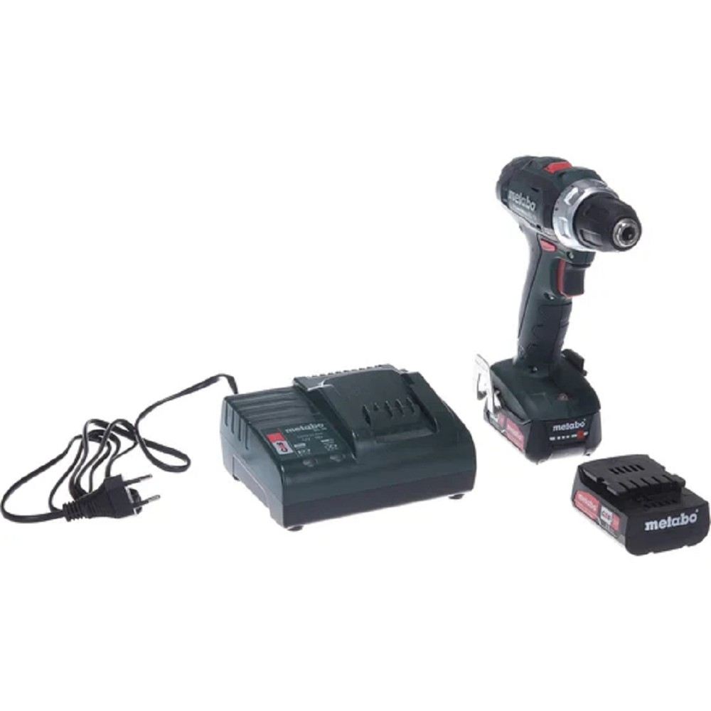 Дрель-шуруповерт Metabo PowerMaxx BS 12, 12 В, 2×2 Ач, 40 Нм, щеточный