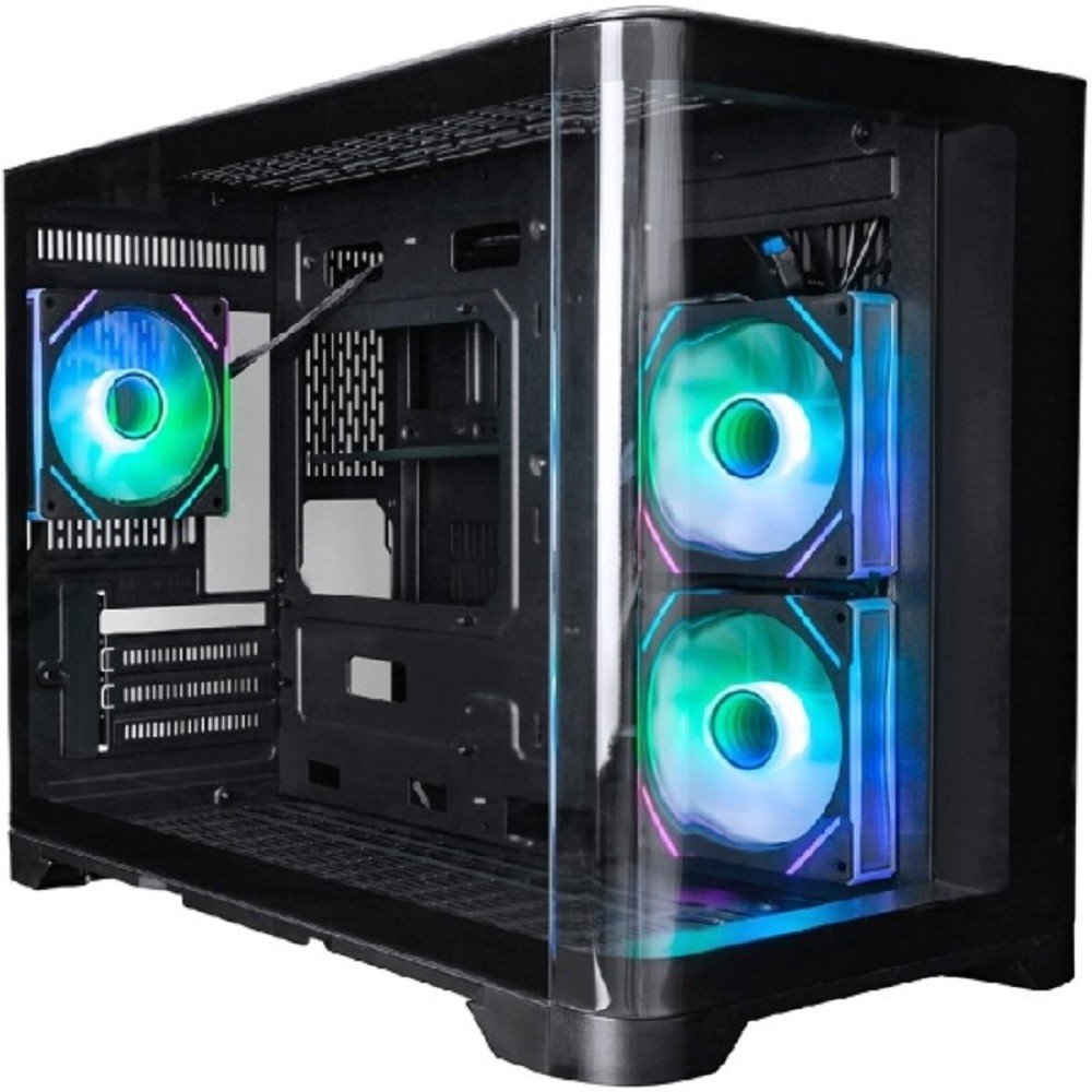Корпус ПК 1STPLAYER UV6-BK-2FC7R-1FC7, Mini Tower, чёрный